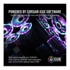 CORSAIR Rendszerhűtő Ventilátor, iCUE QL120 RGB, 12cm, fehér