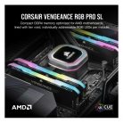 CORSAIR Memória VENGEANCE RGB PRO DDR4 32GB 3600MHz C18 SL (Kit of 2), SPD 2666MHz, fekete