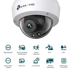   TP-LINK IP Kamera kültéri/beltéri éjjellátó 3 Megapixel, 4mm Objektív, VIGI C230I(4mm)