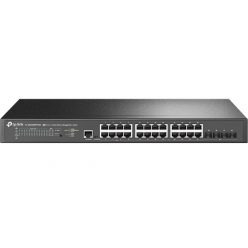   TP-LINK Switch 24x2.5Gbps + 4x10GE SFP+ Layer2 Menedzselhető Rackes, TL-SG3428XPP-M2