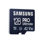 SAMSUNG Memóriakártya, PRO Ultimate microSD 128GB, Class 10, V30, A2, Grade 3 (U3), R200/W130