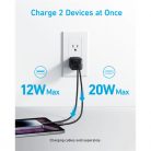 ANKER Hálózati Töltő, 323, 33W, USB-C, USB-A, EU, fekete -  A2331G11