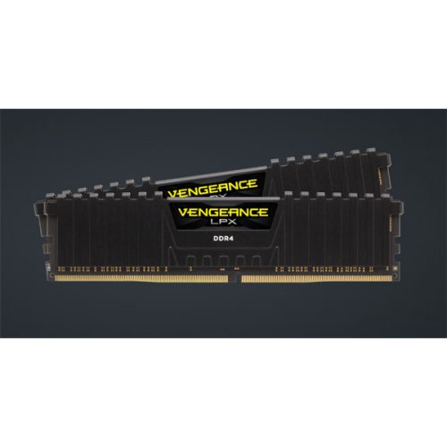 CORSAIR Memória VENGEANCE DDR4 16GB 3200MHz C16 LPX, XMP 2.0 (Kit of 2), fekete