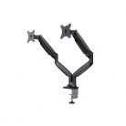 MULTIBRACKETS 2 karos asztali konzol, M Deskmount Gas Spring Dual Black (15-30", max.VESA: 100x100 mm, 9 kg)