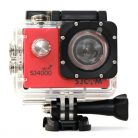 SJCAM Action Camera SJ4000 WiFi, Red,  4K, 30m, 12 MP, vízálló tokkal, LCD kijelző 2.0, időzítő funkció, lassítás