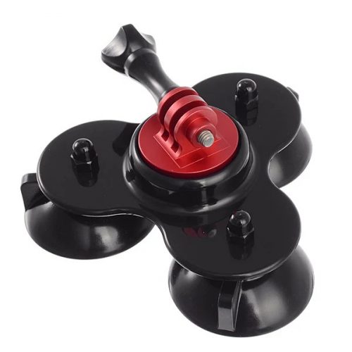 SJCAM Triple Suction Cup Mount  Removable Black