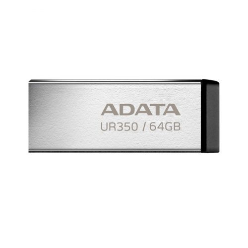 ADATA Pendrive 64GB, UR350 USB 3.2, fémházas, fekete