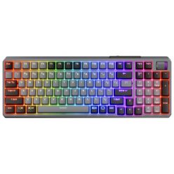   COOLER MASTER Vezeték Nélküli Billentyűzet MK770 Mechanikus Gaming, Red Switch, Space Grey, magyar