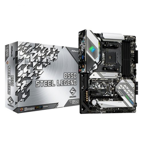 ASROCK Alaplap AM4 B550 STEEL LEGEND AMD B550, ATX