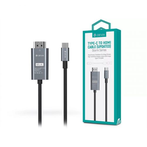 DEVIA ST399145 DEVIA USB TYPE-C - HDMI KÁBEL 2 M-ES VEZETÉKKEL