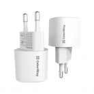 COLORWAY USB töltő adapter, GaN3 Power Delivery Port PPS USB (Type-C PD + USB QC3.0) (33W) fehér (CW-CircleOne043PD-WT)