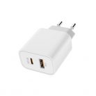 COLORWAY USB töltő adapter, Power Delivery Port PPS USB (Type-C PD + USB QC3.0) (30W) white (CW-CircleOne037PD-WT)