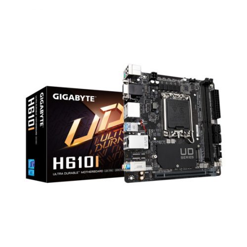 GIGABYTE Alaplap S1700 H610I INTEL H610, mini-ITX