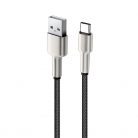 COLORWAY Kábel, USB - Apple Lightning (head metal) 2.4A 1m black (CW-CBUL046-BK)