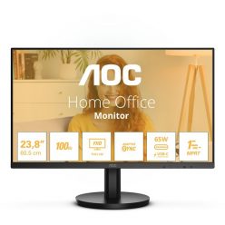   AOC IPS monitor 23.8" 24B3CA2 1920x1080, 16:9, 250cd/m2, 1ms, HDMI/USBx2/USB-C, hangszóró, 100Hz