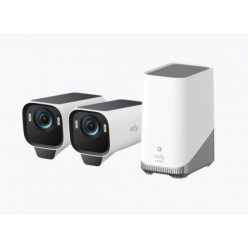   ANKER EUFYCAM S3 Pro Biztonsági Kamera Rendszer (2+1) 4K UHD, Beépített Napelem, BionicMind, kültéri - T88923W1