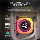 CORSAIR CPU hűtő iCUE LINK TITAN 360 RX LCD (vízhűtés), 3 Ventilátorots, LGA1700 támogatással, fehér