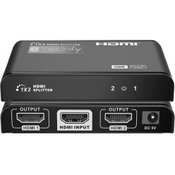   TECHLY HDMI splitter, 1 in 2 out, 30 méter, 4K Ultra HD, HDMI 2.0