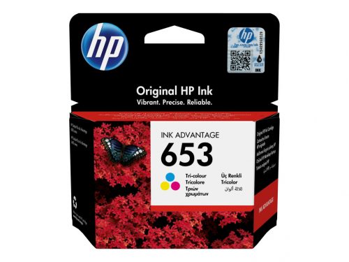 HP 653 Tri-color Original Ink Advantage