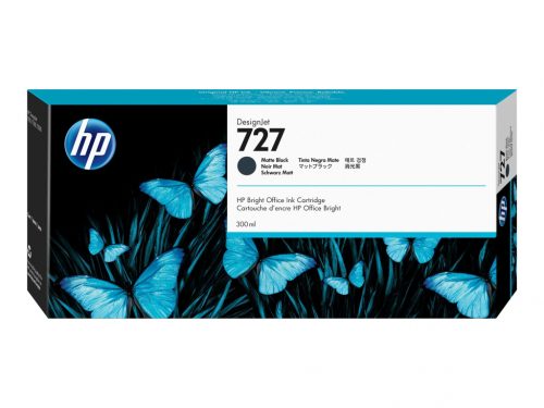 HP 727 300 ml cartouche noire mat