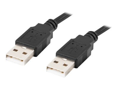 LANBERG cable USB-A M/M 2.0 0.5m black