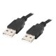 LANBERG cable USB-A M/M 2.0 0.5m black