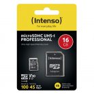 Intenso 16GB MicroSDXC UHS-I Professional Class 10 U3 V30 + adapterrel