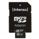 Intenso 32GB MicroSDXC Professional Class 10 U3 V30 + adapterrel