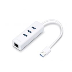   TP-Link UE330 3-Port Hub & Gigabit Ethernet Adapter 2 in 1 USB Adapter