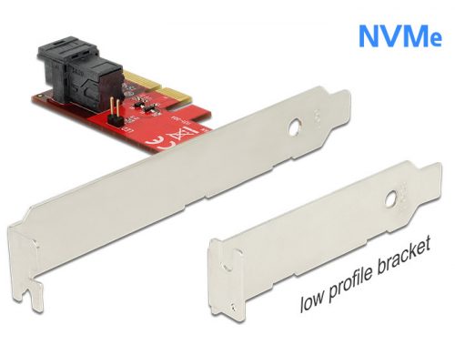 DeLock PCI Express x4 Card > 1x internal SFF-8643 NVMe – Low Profile Form Factor