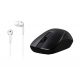 Genius MH-7018 wireless mouse Black + In-ear Headset White