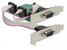 DeLock PCI Express Card to 2x Serial RS-232 high speed 921K with voltage supply