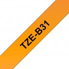 Brother TZE-B31 laminált P-touch szalag (12mm) Black on Flu Orange - 5m