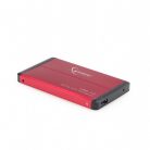 Gembird 2,5" EE2-U3S-2-R USB3.0 Enclosure Red