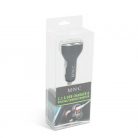 M.N.C Car Charger + Voltage meter Black