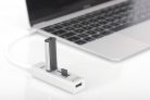 Digitus USB Type-C OTG 3-Port HUB + Card Reader White