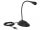 DeLock USB Gooseneck Microphone with base and mute + on / off button Black