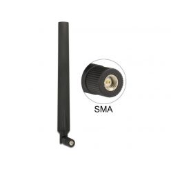   DeLock LTE Antenna SMA plug 0 - 4 dBi omnidirectional rotatable with tilt joint black