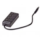 Akyga AK-AD-33 4-portos USB3.0 HUB Black