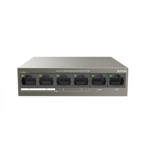 Tenda TEF1106P-4-63W 6-Port 10/100M Desktop Switch with 4-Port PoE