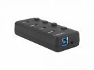 natec Mantis HUB USB 3.0 Black