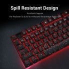 Redragon Kumara 2 Red LED Backlight Brown Mechanical Gaming Keyboard Black HU