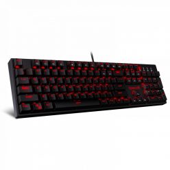   Redragon Surara Pro Red LED Backlight Mechanical Gaming Keyboard with Ultra-Fast V-Optical Blue Switches Black HU