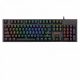 Redragon Amsa-Pro Mechanical Gaming RGB Wired Keyboard with Ultra-Fast V-Optical Blue Switches Black HU