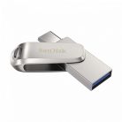 Sandisk 256GB Ultra Dual Drive Luxe USB Type-C Flash Drive Silver