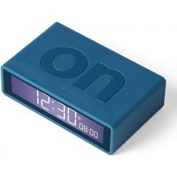 Lexon Flip+ LCD Alarm Clock Rubber Duck Blue