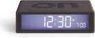 Lexon Flip+ LCD Alarm Clock Rubber Dark Grey