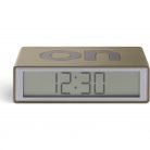 Lexon Flip+ Travel LCD Alarm Clock Glossy Gold