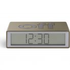 Lexon Flip+ Travel LCD Alarm Clock Glossy Gold