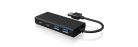 Raidsonic IcyBox IB-HUB1426-U3 USB3.0 Hub Type-A to 2xType-C and 2x Type-A ports Black